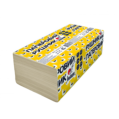 Рушник паперовий Альбатрос Макулатурный Одношаровий, сірий, 160 аркушів